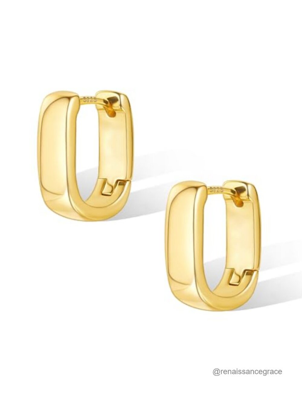 Small Chunky Hoop Earrings Hypoallergenic Huggie Minimalist